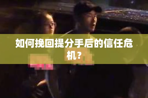 如何挽回提分手后的信任危机? 如何挽回提分手后的信任危机?