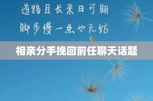 相亲分手挽回前任聊天话题