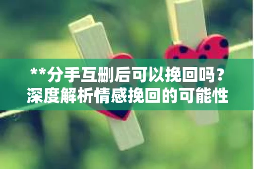**分手互删后可以挽回吗？深度解析情感挽回的可能性**