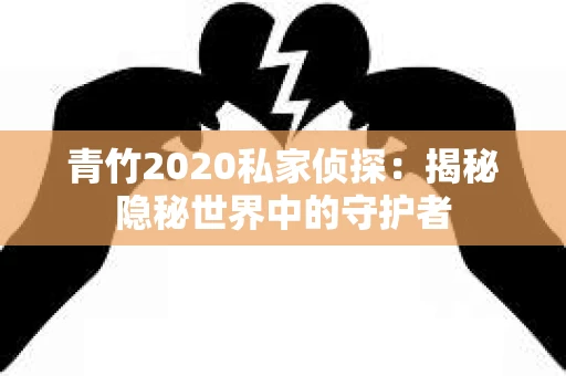 青竹2020私家侦探：揭秘隐秘世界中的守护者