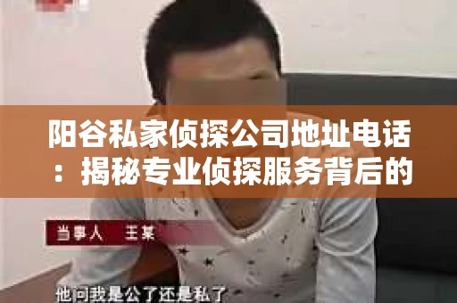 阳谷私家侦探公司地址电话：揭秘专业侦探服务背后的故事