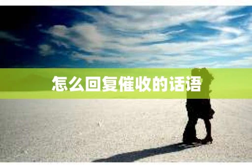 怎么回复催收的话语