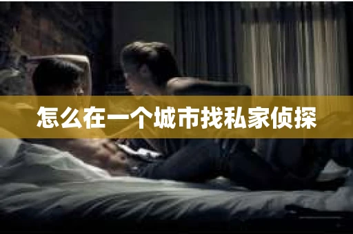 怎么在一个城市找私家侦探