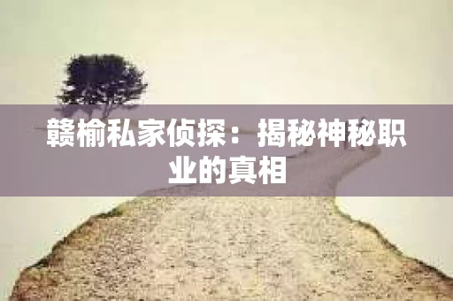赣榆私家侦探:揭秘神秘职业的真相 赣榆私家侦探:揭秘神秘职业的真相