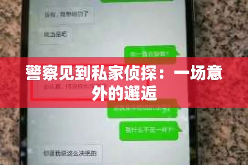 警察见到私家侦探:一场意外的邂逅 警察见到私家侦探:一场意外的邂逅