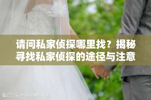 请问私家侦探哪里找？揭秘寻找私家侦探的途径与注意事项