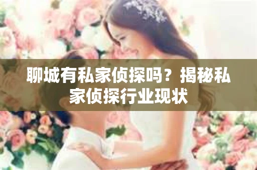 聊城有私家侦探吗？揭秘私家侦探行业现状