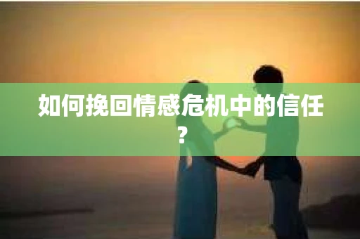 如何挽回情感危机中的信任? 如何挽回情感危机中的信任?