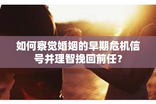 如何察觉婚姻的早期危机信号并理智挽回前任？